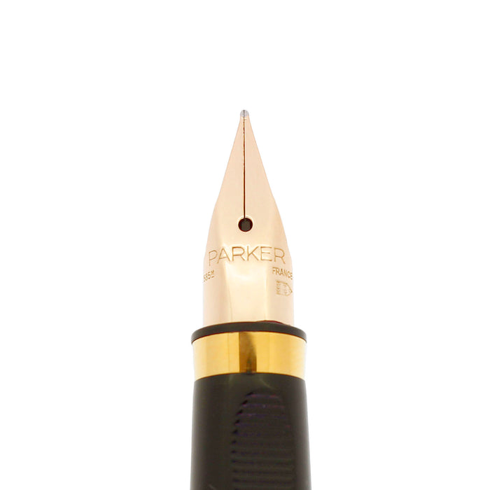 1990 PARKER 75 MILLERAIES 22K GOLD PLATED FOUNTAIN PEN NEAR MINT OFFERED BY ANTIQUE DIGGER