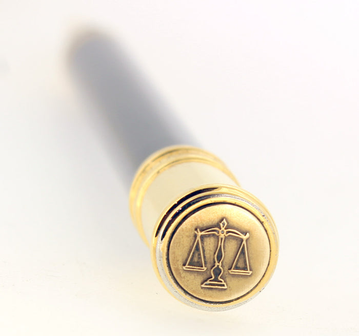 1990 PARKER DUOFOLD JET BLACK BALLPOINT PEN MADE IN UK TAGGED OFFERED BY ANTIQUE DIGGER