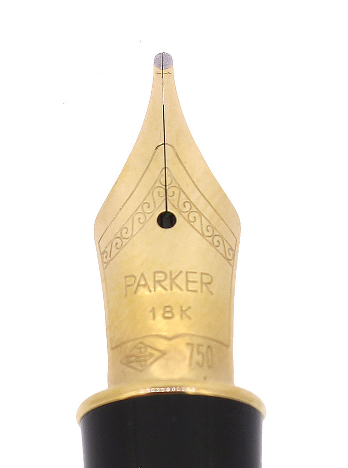 1993 PARKER SONNET LAQUE AUTUM RED W/18K MED NIB FOUNTAIN PEN NEVER INKED OFFERED BY ANTIQUE DIGGER