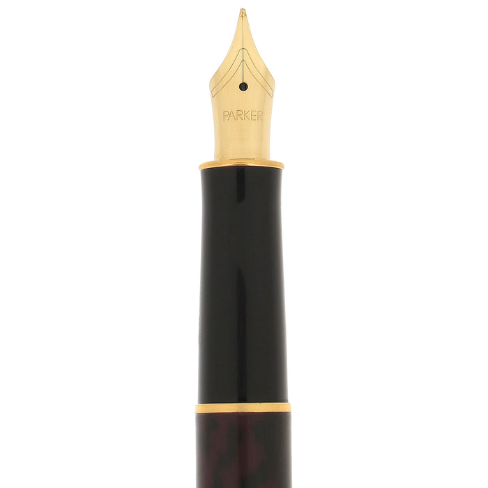 1994 PARKER SONNET AUTUMN RED LACQUER FINE NIB FOUNTAIN PEN NEW OLD STOCK OFFERED BY ANTIQUE DIGGER