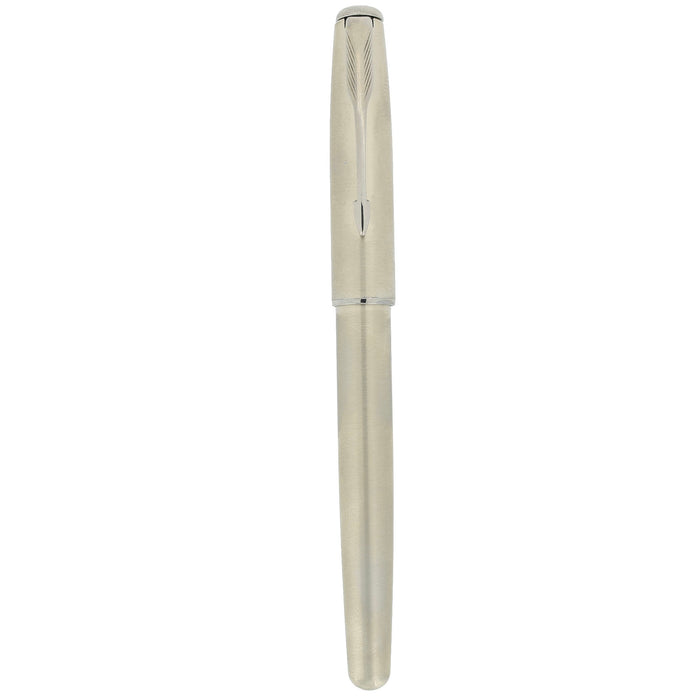 1994 PARKER SONNET STAINLESS FLIGHTER MEDIUM NIB FOUNTAIN PEN NEW OLD STOCK OFFERED BY ANTIQUE DIGGER