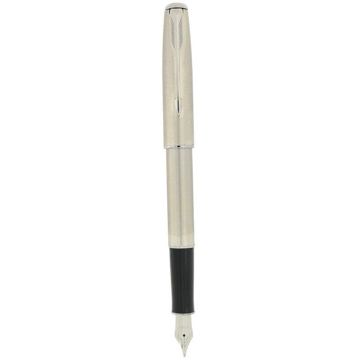 1994 PARKER SONNET STAINLESS FLIGHTER MEDIUM NIB FOUNTAIN PEN NEW OLD STOCK OFFERED BY ANTIQUE DIGGER