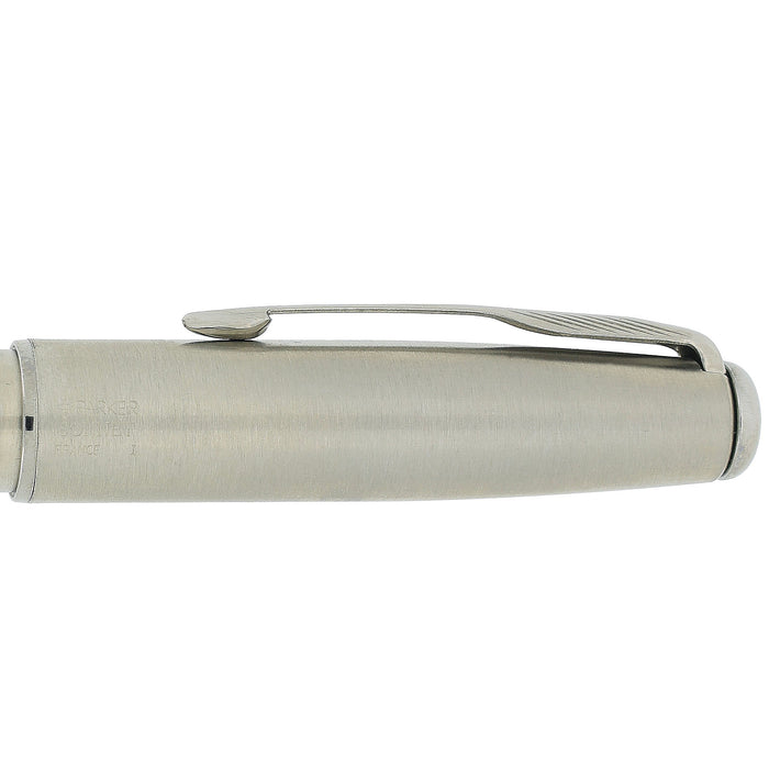 1994 PARKER SONNET STAINLESS FLIGHTER MEDIUM NIB FOUNTAIN PEN NEW OLD STOCK OFFERED BY ANTIQUE DIGGER
