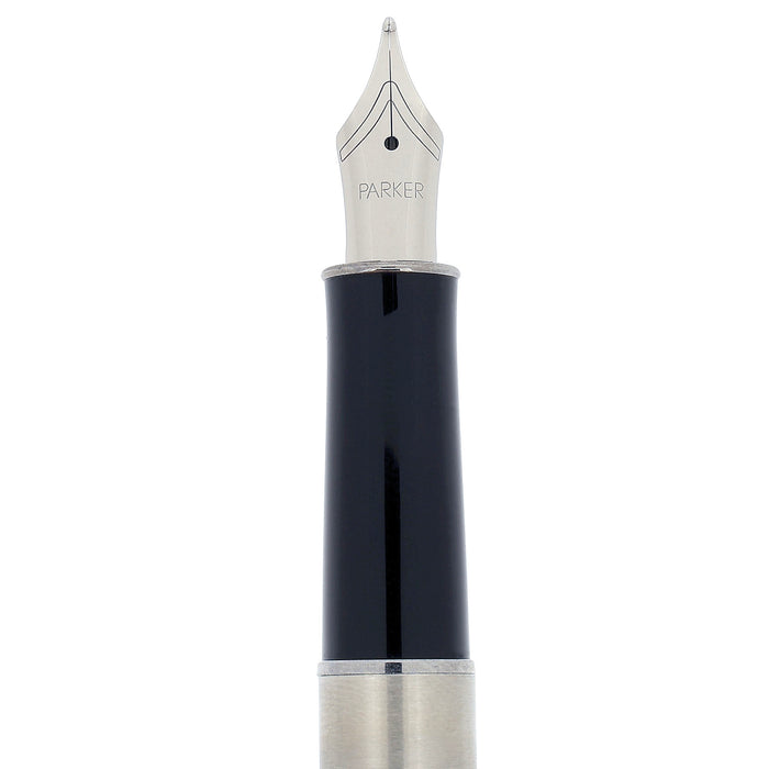 1994 PARKER SONNET STAINLESS FLIGHTER MEDIUM NIB FOUNTAIN PEN NEW OLD STOCK OFFERED BY ANTIQUE DIGGER