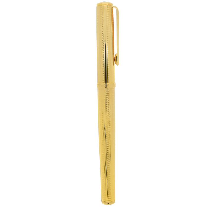1995 LEBOEUF GOLD FINE BARLEY & OPAL JEWEL 18K FINE NIB FOUNTAIN PEN NEVER INKED GERMAN MADE OFFERED BY ANTIQUE DIGGER