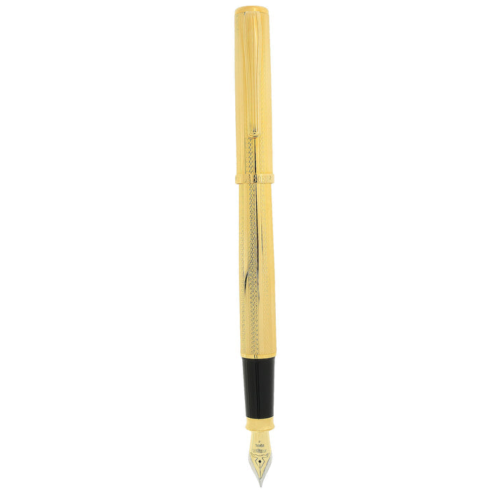 1995 LEBOEUF GOLD FINE BARLEY & OPAL JEWEL 18K FINE NIB FOUNTAIN PEN NEVER INKED GERMAN MADE OFFERED BY ANTIQUE DIGGER