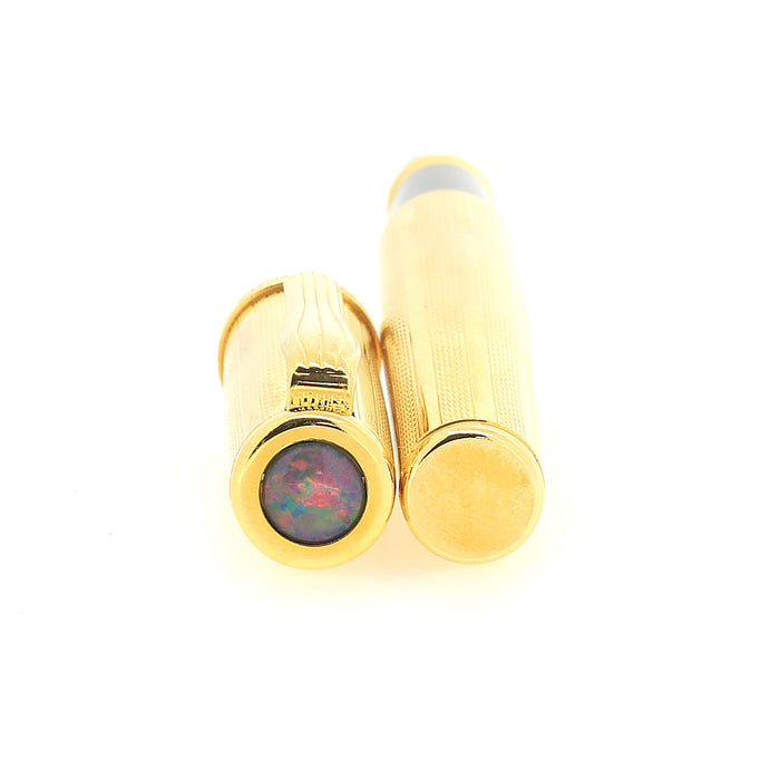 1995 LEBOEUF GOLD FINE BARLEY & OPAL JEWEL 18K FINE NIB FOUNTAIN PEN NEVER INKED GERMAN MADE OFFERED BY ANTIQUE DIGGER