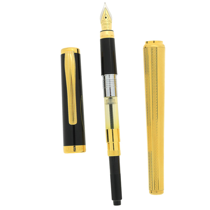 1995 LEBOEUF GREG NORMAN LIMITED EDTION 18K FINE NIB FOUNTAIN PEN NEVER INKED GERMAN MADE OFFERED BY ANTIQUE DIGGER
