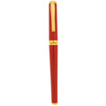 1995 LEBOEUF RED LACQUER GOLD TRIM W/OPAL JEWEL 18K FINE NIB FOUNTAIN PEN NEVER INKED GERMAN MADE OFFERED BY ANTIQUE DIGGER