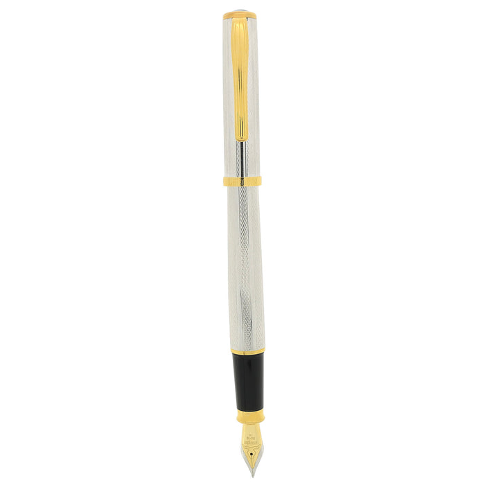 1995 LEBOEUF STERLING SILVER FINE BARLEY & OPAL JEWEL 18K M NIB FOUNTAIN PEN NEVER INKED GERMAN MADE