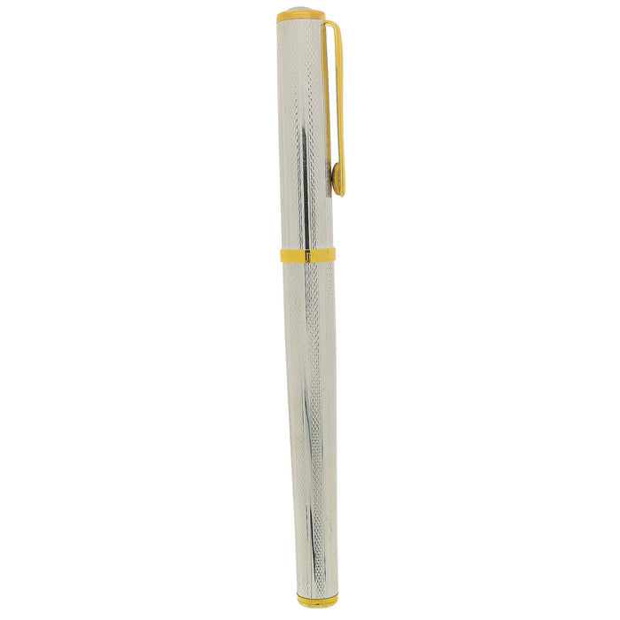 1995 LEBOEUF STERLING SILVER FINE BARLEY & OPAL JEWEL 18K M NIB FOUNTAIN PEN NEVER INKED GERMAN MADE