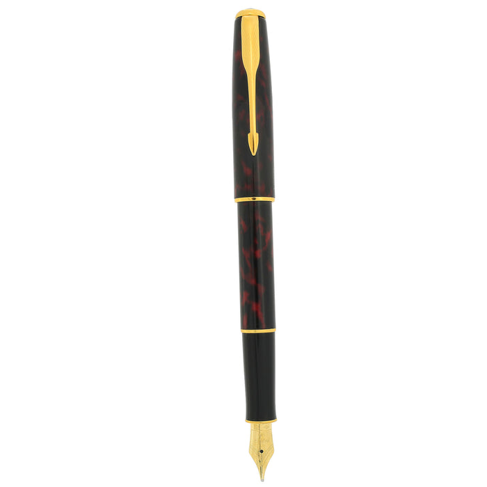 1995 PARKER SONNET FIREDANCE LACQUER 18K BROAD NIB FOUNTAIN PEN NEW OLD STOCK OFFERED BY ANTIQUE DIGGER