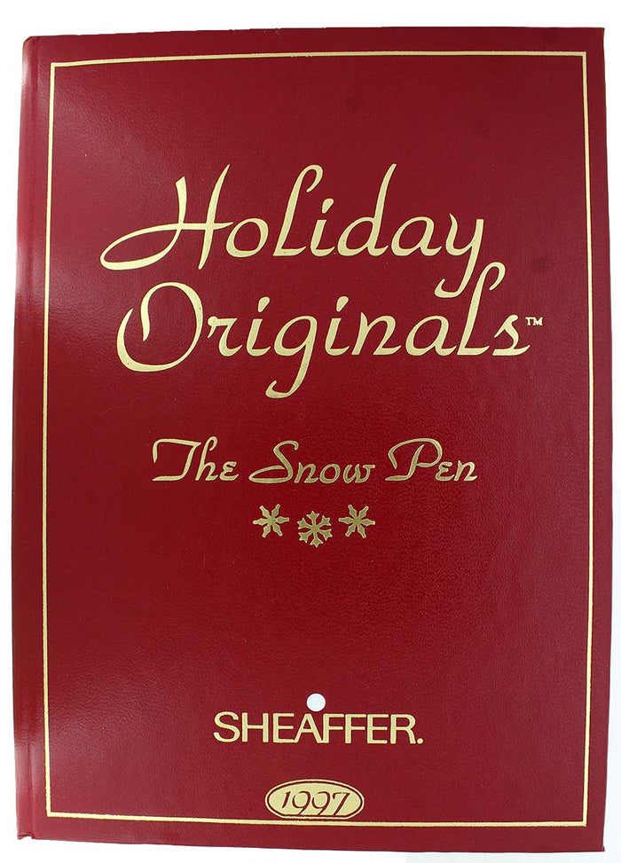 1997 SHEAFFER HOLIDAY ORIGINALS "THE SNOW PEN" FOUNTAIN PEN MINT IN BOX NEVER INKED OFFERED BY ANTIQUE DIGGER