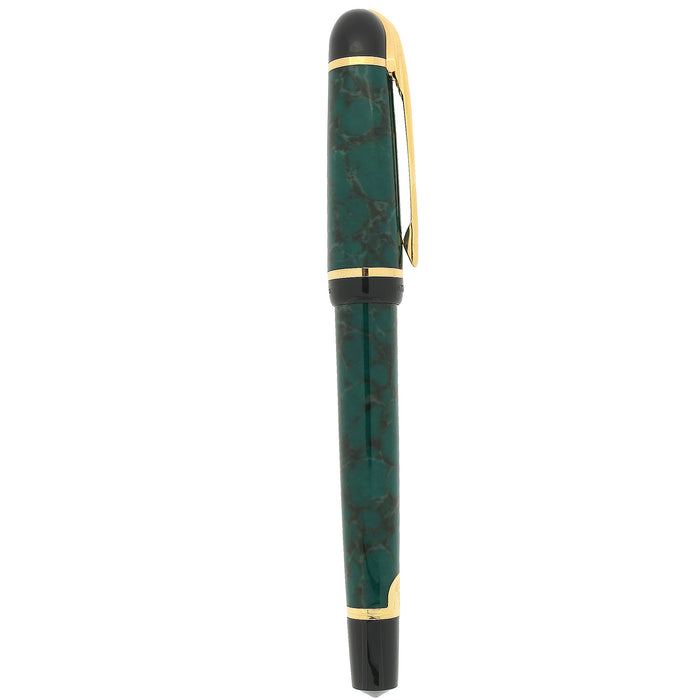 1997 WATERMAN PHILEAS GREEN MARBLE GOLD TRIM FOUNTAIN PEN NEW IN BOX NEVER INKED OFFERED BY ANTIQUE DIGGER
