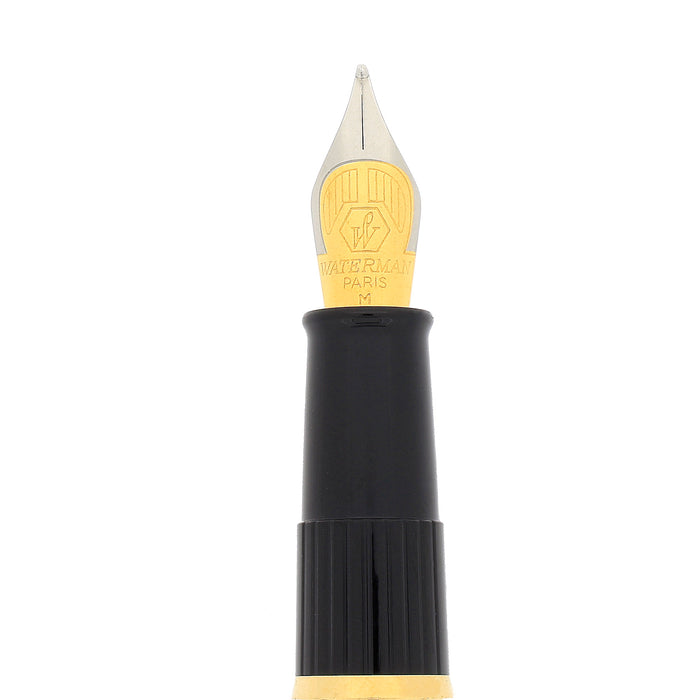 1997 WATERMAN PHILEAS GREEN MARBLE GOLD TRIM FOUNTAIN PEN NEW IN BOX NEVER INKED - MEDIUM NIB OFFERED BY ANTIQUE DIGGER