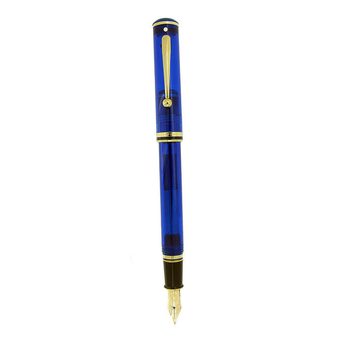 1998 SHEAFFER CONNAISSEUR MEDITERRANEAN BLUE 14K MED NIB FOUNTAIN PEN NEVER INKED OFFERED BY ANTIQUE DIGGER