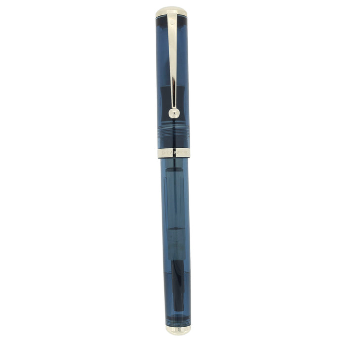 1998 SHEAFFER CONNAISSEUR TRANSPARENT BLUE 14K FINE NIB FOUNTAIN PEN NEVER INKED OFFERED BY ANTIQUE DIGGER