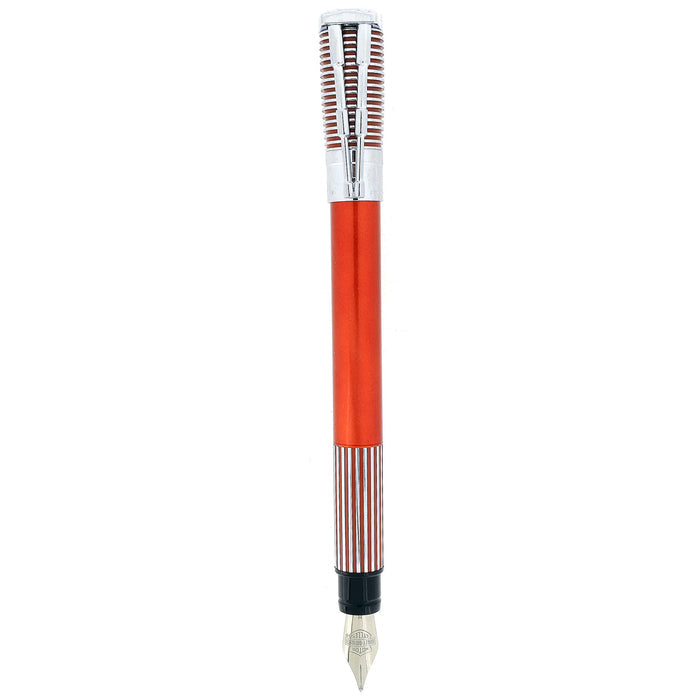 1999 WATERMAN ORANGE & CHROME HARLEY DAVIDSON FOUNTAIN PEN IN GAS TANK BOX NEVER INKED OFFERED BY ANTIQUE DIGGER