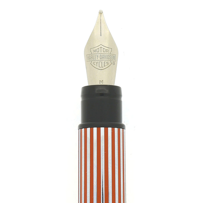 1999 WATERMAN ORANGE & CHROME HARLEY DAVIDSON FOUNTAIN PEN IN GAS TANK BOX NEVER INKED OFFERED BY ANTIQUE DIGGER