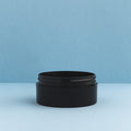 2 oz Black Low Profile Plastic Cosmetic Jars fragrance oil bottle