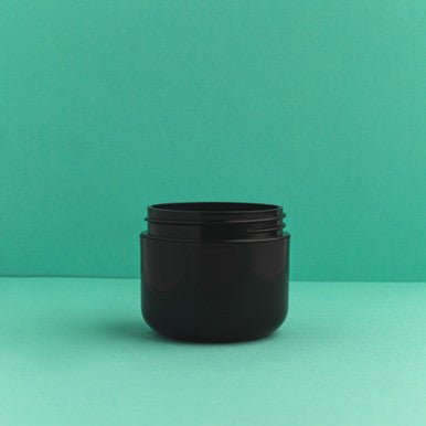 2 oz Black Plastic Double Wall Cosmetic Jars fragrance oil bottle
