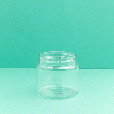 2 oz Clear PET Jar fragrance oil bottle