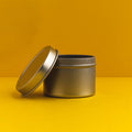 2 oz Deep Round Candle Tins with Lids fragrance oil bottle