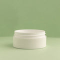 2 oz White Plastic Low Profile Cosmetic Jars fragrance oil bottle