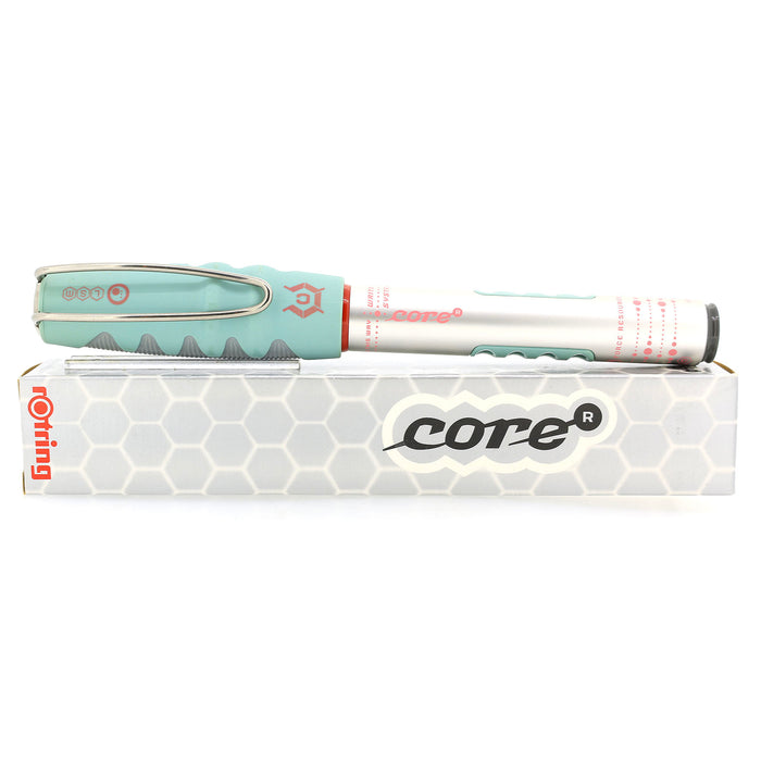 2001 ROTRING CORE LYSIUM (SEAFOAM/MATTE SILVER) XS OR XL NIB FOUNTAIN PEN NEW OLD STOCK OFFERED BY ANTIQUE DIGGER