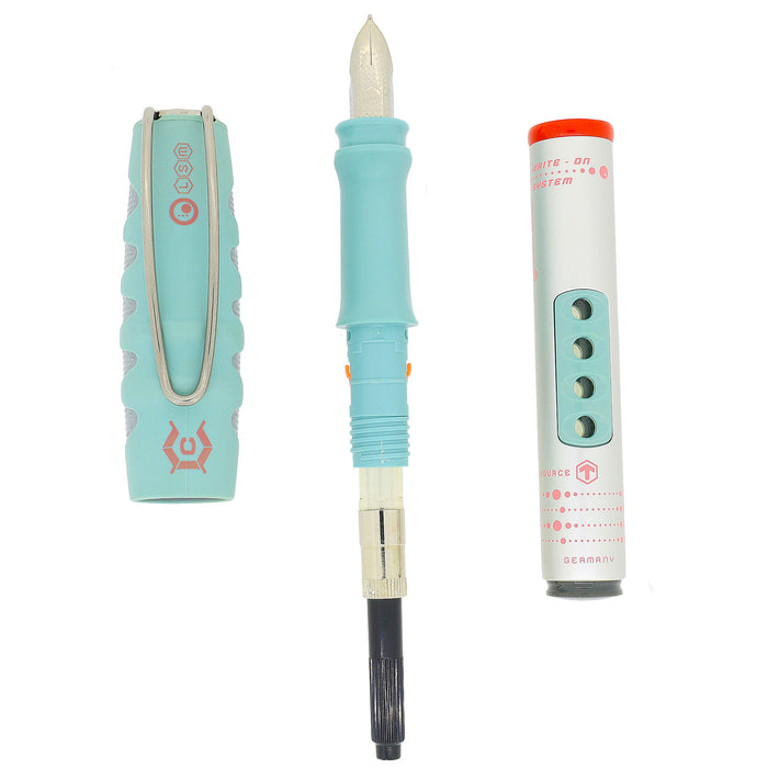 2001 ROTRING CORE LYSIUM (SEAFOAM/MATTE SILVER) XS OR XL NIB FOUNTAIN PEN NEW OLD STOCK OFFERED BY ANTIQUE DIGGER