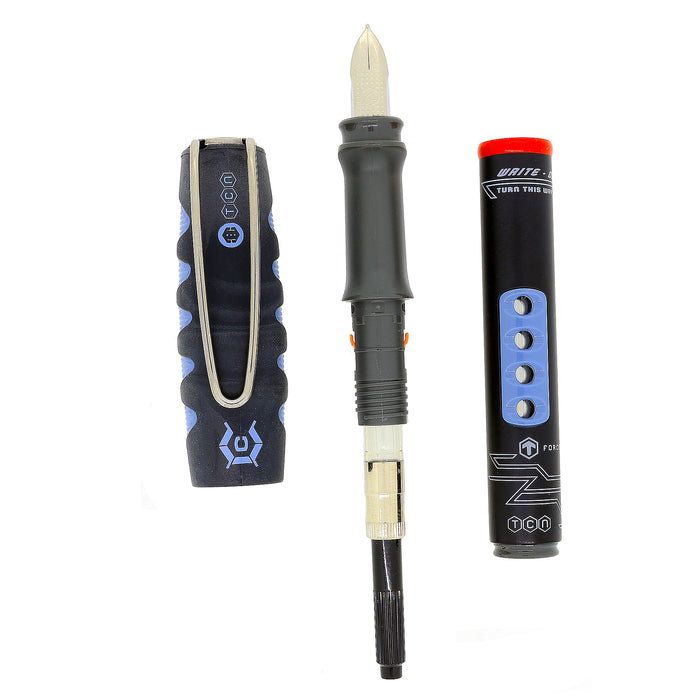 2001 ROTRING CORE TENCOR (BLUE/BLACK/GREY) XL NIB FOUNTAIN PEN NEW OLD STOCK OFFERED BY ANTIQUE DIGGER