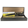 2010 PILOT CUSTOM 74 BLACK 14K MUSIC STUB NIB FOUNTAIN PEN NEW IN BOX OFFERED BY ANTIQUE DIGGER