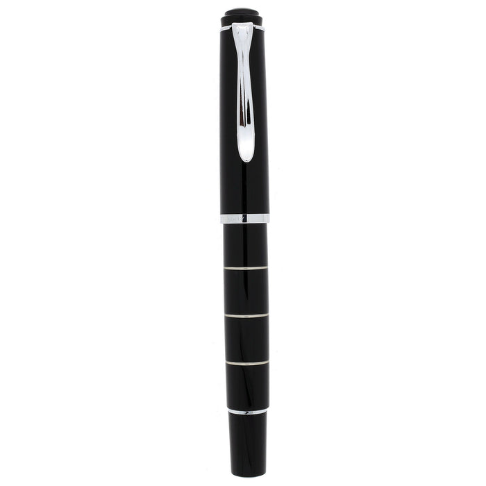 2006 PELIKAN M215 BLACK W/RING PATTERN FOUNTAIN PEN NEVER INKED DISCONTINUED OFFERED BY ANTIQUE DIGGER