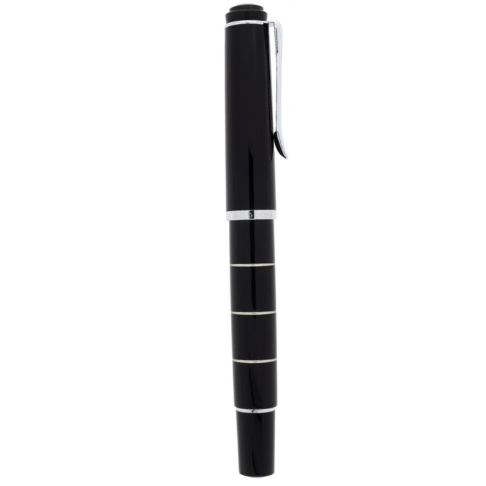 2006 PELIKAN M215 BLACK W/RING PATTERN FOUNTAIN PEN NEVER INKED DISCONTINUED OFFERED BY ANTIQUE DIGGER