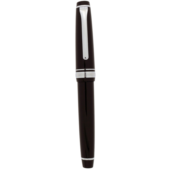 2009 SAILOR PRO GEAR SLIM BLACK W/SILVER TRIM 14K MUSIC NIB FOUNTAIN PEN NEVER INKED OFFERED BY ANTIQUE DIGGER