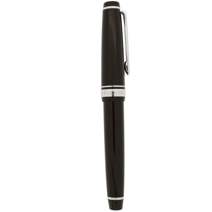2009 SAILOR PRO GEAR SLIM BLACK W/SILVER TRIM 14K MUSIC NIB FOUNTAIN PEN NEVER INKED OFFERED BY ANTIQUE DIGGER