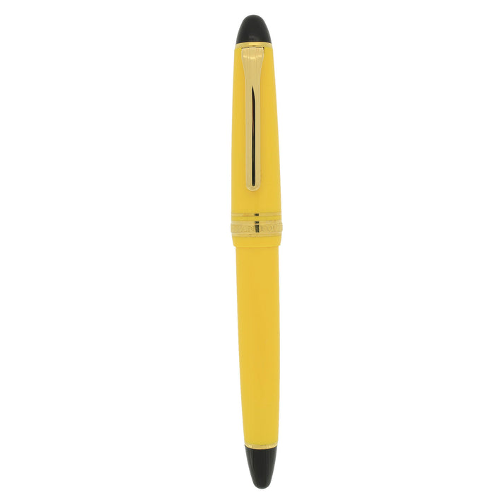 2010 SAILOR 1911 FOUNTAIN PEN YELLOW W/GOLD PLATED TRIM NEW IN BOX NEVER INKED NEW OLD STOCK MINT OFFERED BY ANTIQUE DIGGER