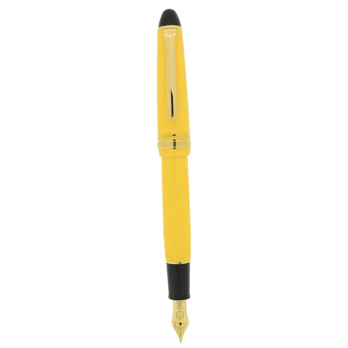 2010 SAILOR 1911 FOUNTAIN PEN YELLOW W/GOLD PLATED TRIM NEW IN BOX NEVER INKED NEW OLD STOCK MINT OFFERED BY ANTIQUE DIGGER