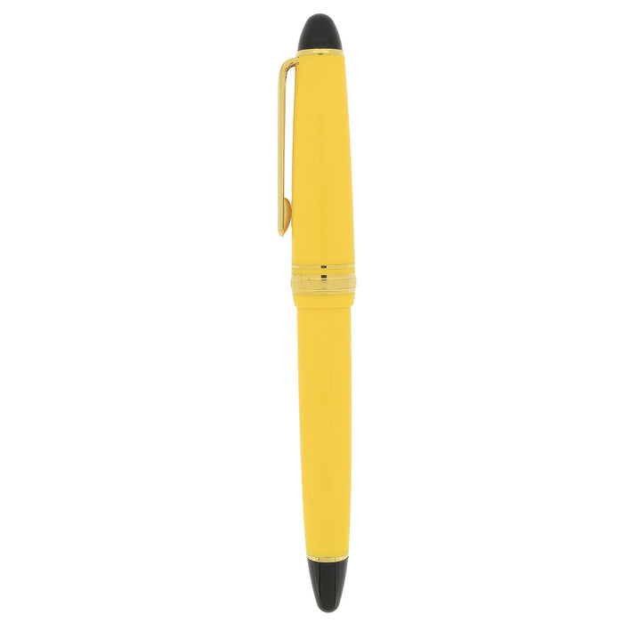 2010 SAILOR 1911 FOUNTAIN PEN YELLOW W/GOLD PLATED TRIM NEW IN BOX NEVER INKED NEW OLD STOCK MINT OFFERED BY ANTIQUE DIGGER