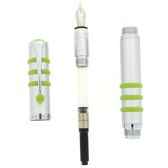 2013 LEVENGER LS3 GREEN MEDIUM NIB FOUNTAIN PEN NEW IN BOX NEVER INKED OFFERED BY ANTIQUE DIGGER