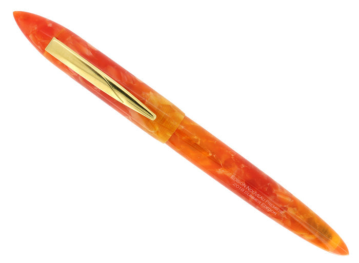 2018 EDISON NOUVEAU PREMIERE SUMMER EDITION TEQUILA SUNRISE FOUNTAIN PEN MINT OFFERED BY ANTIQUE DIGGER