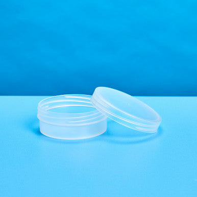3 oz Natural Low Profile Jar & Lid Set fragrance oil bottle