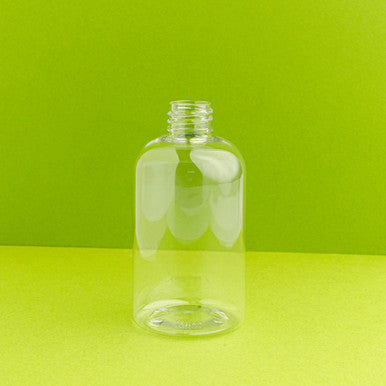 4 oz Clear Boston Round Plastic Bottle fragrance oil bottle
