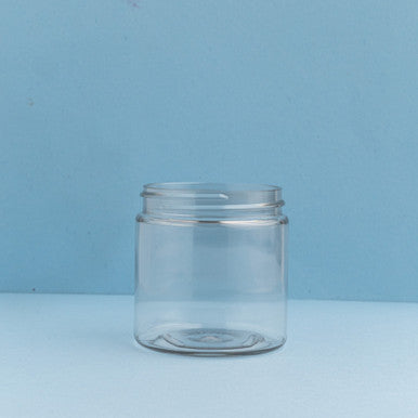 4 oz Clear PET Plastic Cosmetic Jar fragrance oil bottle