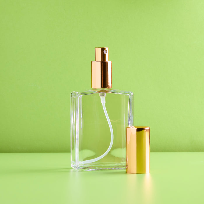 4 oz Glass Bottle with Gold Sprayer & Cap lifestyle product image