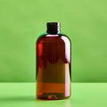 8 oz Amber Boston Round Plastic Bottle fragrance oil bottle