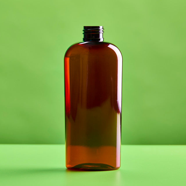8 oz Amber Cosmo Plastic Bottle fragrance oil bottle