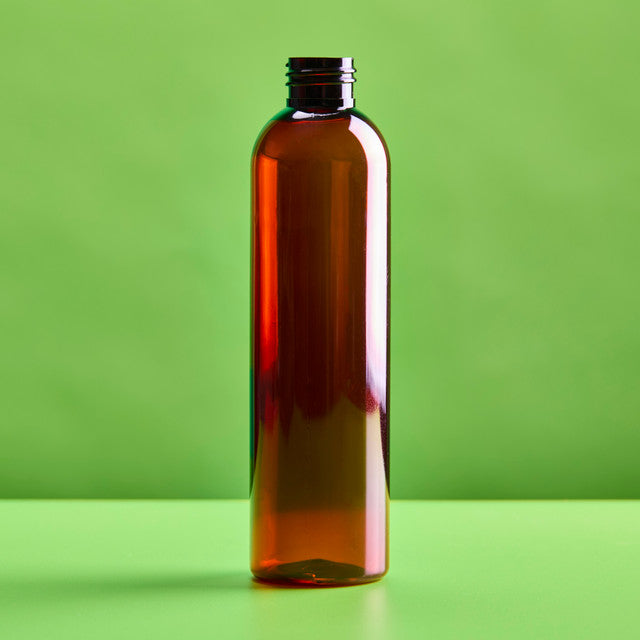 8 oz Amber Plastic Bullet Bottle fragrance oil bottle