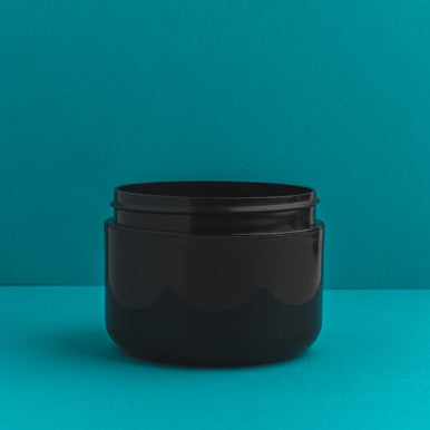 8 oz Black Double Walled Plastic Cosmetic Jars fragrance oil bottle
