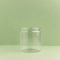 8 oz Clear Plastic PET Cosmetic Jar fragrance oil bottle